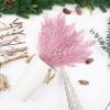 Christmas Glitter Stems 24pcs Artificial Pine Tree Picks for Christmas Tree Ornaments fillers, DIY Xmas Wreath, Crafts, Garland, Holiday, Party, Wedding and Home Decoration (Pink) view 4
