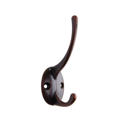 10pcs Cloth Hook Hangers Vintage Iron Wall Hook Classic Antique Style Iron Hanger Coat Bag Hat Hook for Home Bathroom with Screws (Color : Red bronze)