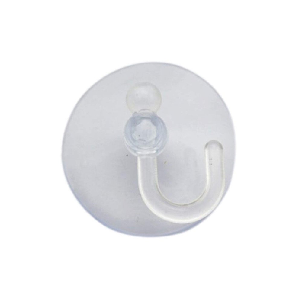 10Pcs Bathroom Kitchen Wall Transparent Strong Suction Cup Hook Ring Hangers Vacuum Sucker Clear Sucker (Color : 1, Size : 3cm)