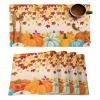 Kitchen Placemat Set 18x12 Inches,Placemats Set of 4,Thanksgiving Harvest Pumpkin Autumn Maple Leaves Table Mats for Home Kitchen Restaurant Thanksgiving Day Party Decoration,Washable view 1