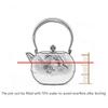 Cast Iron Teapot Strainer Set Steel Strainer 300ml(800ml) view 3
