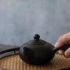 Black Crockery Ceramic teapots Handmade Tea Pot view 2
