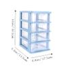 1pc Box Shelf Storage Box Makeup Storage Case Transparent Stationery Container Sundries Organizer Drawer Storage Cabinet Sundries Drawer Sundries Container Desktop Storage Case view 2