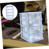 1pc Box Shelf Storage Box Makeup Storage Case Transparent Stationery Container Sundries Organizer Drawer Storage Cabinet Sundries Drawer Sundries Container Desktop Storage Case view 4