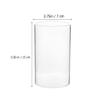 4PCS Candle Holder Sleeve, Open Ended Glass Bottomless Cylindrical Glass Lamp Shade Candle Jar Domes Chimney Tube Cover Cylinder Vase for Wedding Centerpieces Party 7 * 15cm view 2