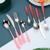 16 Piece Silverware Set for 4 Durable 18/10 Stainless Steel Pink Flatware Set for Hotel Restaurant Home Kitchen Dishwasher Safe view 4