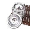10pcs 7 8 9cm Diameter Half Ball Football Soccer Aluminium Metal Cake Moulds Mousse Cheese Mold Jelly Pudding Molds DIY Bakeware (10pcs 7cm) view 1