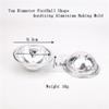 10pcs 7 8 9cm Diameter Half Ball Football Soccer Aluminium Metal Cake Moulds Mousse Cheese Mold Jelly Pudding Molds DIY Bakeware (10pcs 7cm) view 2