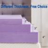 SINWEEK 4 Inch Gel Memory Foam Mattress Topper Ventilated Soft Pressure Relieve Mattress Pad, Breathable Bed Topper, CertiPUR-US Certified, King Size view 2
