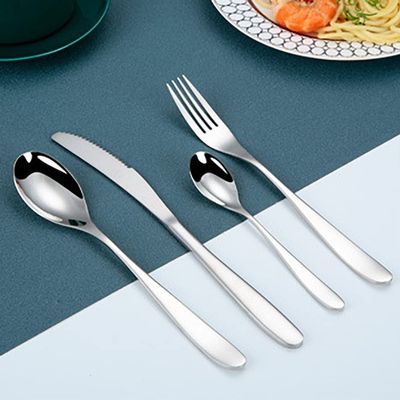 48 Piece Silverware Set for 12 Mirror Polished Durable 18/10 Stainless Steel Flatware Set for Hotel Restaurant Home Kitchen Dishwasher Safe