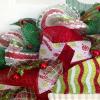 Christmas Elf with Jingling Bells Handmade Deco Holiday Wreath. Available in 24 inch and 28 inch diameters view 4