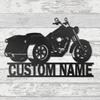 Custom Motorcycle Metal Wall Art, Personalized Motorcycle Garage Name Sign, Customized Family Name Wall Decor, Rustic Home Dcor/Gift-461 view 1