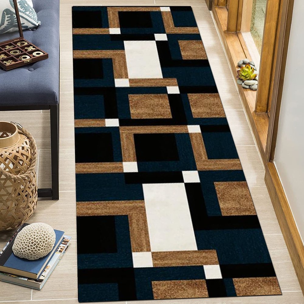 Hallway Runner Rug Non Slip,Modern Washable Long Carpet Runner Kitchen/Bedroom/Living Room/Entryway/Corridor Floor Mat 60cm/70cm/80cm/100cm Wide (Size : 2.3 ft x 3.3 ft)