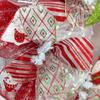 Elf Candy Cane Stocking Christmas Deco Mesh Wreath view 3