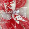 Elf Candy Cane Stocking Christmas Deco Mesh Wreath view 4