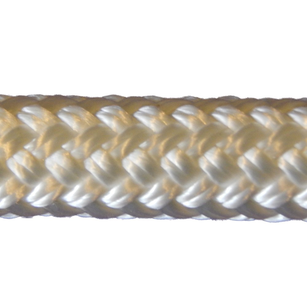 CBKnot Premium Double Braid Polyester 5/16" 3,010 lb Tensile Strength Applications Include: Sailing, Marine, General Utility, Rigging, Equine and More. (5/16" x 25', White)