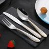 24 Piece Hammered Silverware Set for 4 Flatware Sets Eating Home Kitchen Set for Cutlery Include Knife Fork Spoon Teaspoon Tea Fork Coffee Spoon Mirror Polished view 4