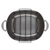 Anolon Advanced Hard Anodized Nonstick 2 Piece Roaster/Roasting Pan with Wire Rack, Oval, 16 Inch x 13 Inch, Dark Gray view 2