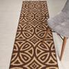 ORFA HOME Custom Length, Non Slip Modern Diamond Pattern Runner Rug Mat for Entry Hallway Kitchen Laundry, 26 inch x 40 feet, Brown view 1
