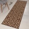 ORFA HOME Custom Length, Non Slip Modern Diamond Pattern Runner Rug Mat for Entry Hallway Kitchen Laundry, 26 inch x 40 feet, Brown view 2