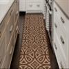 ORFA HOME Custom Length, Non Slip Modern Diamond Pattern Runner Rug Mat for Entry Hallway Kitchen Laundry, 26 inch x 40 feet, Brown view 3