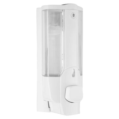 Alvinlite Wall Mounted Plastic Soap Dispenser, Manual Dispenser Push-Type Liquid Bottle Soap Dispenser for Kitchen Bathroom Reusable