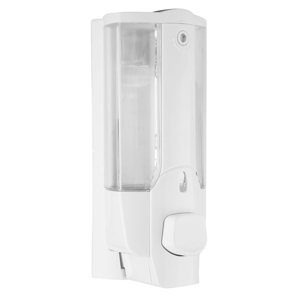 Alvinlite Wall Mounted Plastic Soap Dispenser, Manual Dispenser Push-Type Liquid Bottle Soap Dispenser for Kitchen Bathroom Reusable