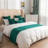 Bed Runners for Foot of Bed Thicken Dutch Velvet Quilted Bed Scarves Cover Mat Pleated Triangle Bed Throw for Queen Double Single King Size Bed end Towel, 45 * 180cm view 3
