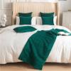 Bed Runners for Foot of Bed Thicken Dutch Velvet Quilted Bed Scarves Cover Mat Pleated Triangle Bed Throw for Queen Double Single King Size Bed end Towel, 45 * 180cm view 4