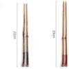 Chopsticks reusable Anti-slip dishwasher safe Japanese Style Purple Bamboo And Phoebe Bamboo Chopsticks, Natural Unpainted Environmentally Friendly Bamboo Sticks Chopsticks, 5 Pairs view 2