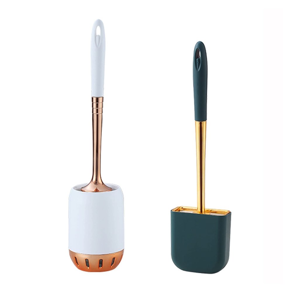 TOMYEUS Toilet Brush Punch-Free Toilet Toilet Brush Set Wall-Mounted Long-Handle Toilet Cleaning Brush Household Brush Longevity Bar Hollow Wall-Mounted Toilet Brush Toilet Accessories (Color : H)