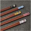 Chopsticks reusable Anti-slip dishwasher safe Natural Red Sandalwood Chopsticks Set, No Paint, No Wax, Gift Box, Non-Slip 5 Pairs / 24.5cm Chopsticks (Size : 5 pairs) view 2