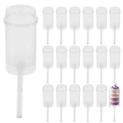 DOITOOL 30 Pack Cake Push Pop Containers with Lids Clear Plastic