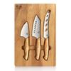 Cangshan 1027327 3-Piece Olive Wood Cheese Knife Set with Acacia Cheese Board view 2