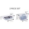 Rubbermaid Cleverstore 74 Qt Clear Storage Bins with Lids and Nesting Tray, 4-Pack, Stackable, BPA-Free, Made in USA view 2