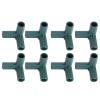Alvinlite T Connectors for Gardening Plant Suppor Garden Climbing Stake Joint 3 Way Greenhouse Accessory Green 8Pcs 3 view 1