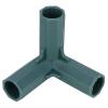 Alvinlite T Connectors for Gardening Plant Suppor Garden Climbing Stake Joint 3 Way Greenhouse Accessory Green 8Pcs 3 view 2