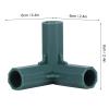 Alvinlite T Connectors for Gardening Plant Suppor Garden Climbing Stake Joint 3 Way Greenhouse Accessory Green 8Pcs 3 view 4
