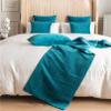 Bed Runners for Foot of Bed Thicken Dutch Velvet Quilted Bed Scarves Cover Mat Pleated Triangle Bed Throw for Queen Double Single King Size Bed end Towel, 45 * 180cm view 4