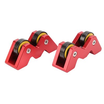 Alvinlite Pool Cue Straightness Checker, 2PCS Concentricity Straightening Calibrator Tool Billiards Club Straightening Calibrator, red Billiard