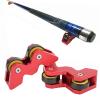 Alvinlite Pool Cue Straightness Checker, 2PCS Concentricity Straightening Calibrator Tool Billiards Club Straightening Calibrator, red Billiard view 3