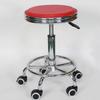 GUNEL Multi-Purpose Rolling Stool Height Adjustable Swivel Stool with Wheels and Foot Rest Round Adjustable Work Stool, for Home Kitchen Medical Office Salon Drafting Spa (Color : Red, Size : Type A) view 1