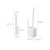 TOMYEUS Toilet Brush Toilet Brush Household No Dead Angle Wall Hanging Free Punching Toilet Brush Toilet Cleaning Set Bristles Flexible Drain Toilet Brush Holder Toilet Accessories view 2