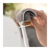 TOMYEUS Toilet Brush Toilet Brush Household No Dead Angle Wall Hanging Free Punching Toilet Brush Toilet Cleaning Set Bristles Flexible Drain Toilet Brush Holder Toilet Accessories view 4