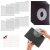 6 PCS Double Sided Strong Magnetic Sheets 0.8mm Thick with 6 PCS Clear Plastic Storage Envelopes Set for Metal Dies Storage and Organize Scrapbooking Tool Craft Supplies view 1