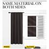 LITTLE BIRD Rod Pocket Blackout Curtains for Room Decoration and Darkening Comes with Easy Rod Pocket Hanging Option Dark Chocolate,(Wide 52 Inch by 63 Inch Long-2 Pannels Combined Size) view 2