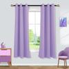 Mrs.Naturall Lavender Curtains for Bedroom Girls,Blackout Room Darkening Lilac Curtains for Kids Room Decor Nursery,2 Panels Set,63 Inch Length,Light Purple view 1