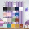 Mrs.Naturall Lavender Curtains for Bedroom Girls,Blackout Room Darkening Lilac Curtains for Kids Room Decor Nursery,2 Panels Set,63 Inch Length,Light Purple view 2