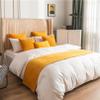 Bed Runners for Foot of Bed Thicken Dutch Velvet Quilted Bed Scarves Cover Mat Pleated Triangle Bed Throw for Queen Double Single King Size Bed end Towel, 45 * 180cm view 3
