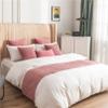 Bed Runners for Foot of Bed Thicken Dutch Velvet Quilted Bed Scarves Cover Mat Pleated Triangle Bed Throw for Queen Double Single King Size Bed end Towel, 45 * 240cm view 1
